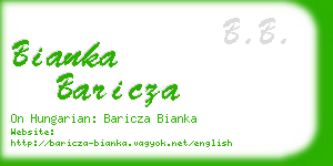 bianka baricza business card